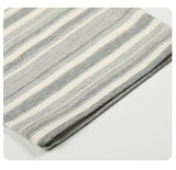 DAXUEN grey striped oversized long sleeve t-shirt
