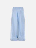 DAXUEN navy and light blue wide-leg dual-stripe lounge pants