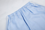 DAXUEN navy and light blue wide-leg dual-stripe lounge pants