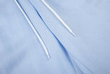 DAXUEN navy and light blue wide-leg dual-stripe lounge pants