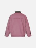DAXUEN dusty rose oversized jacket with contrast collar