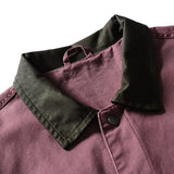 DAXUEN dusty rose oversized jacket with contrast collar