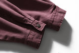 DAXUEN dusty rose oversized jacket with contrast collar