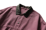 DAXUEN dusty rose oversized jacket with contrast collar