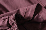 DAXUEN dusty rose oversized jacket with contrast collar