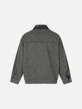 DAXUEN dusty rose oversized jacket with contrast collar
