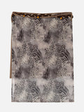 DAXUEN grey black white dynamic animal print wrap skirt