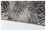 DAXUEN grey black white dynamic animal print wrap skirt