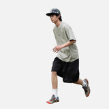 DAXUEN white oversized blue wave graphic t-shirt