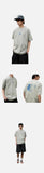 DAXUEN white oversized blue wave graphic t-shirt