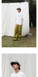 DAXUEN white oversized blue wave graphic t-shirt