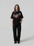 DAXUEN Short-sleeved t-shirt with graphic design — model photo