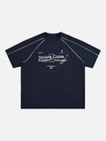 DAXUEN light grey marl 'Youare Come' graphic tee