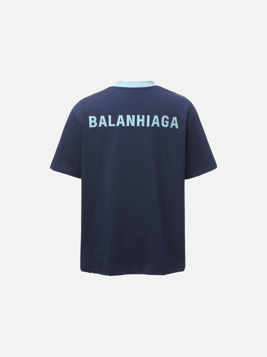 DAXUEN Relaxed-fit crew-neck t-shirt with bold text