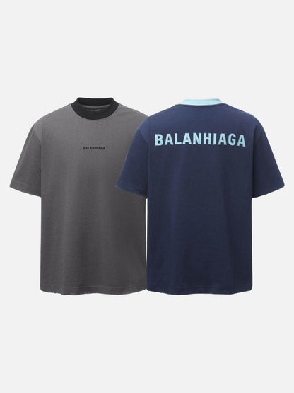 DAXUEN Relaxed-fit crew-neck t-shirt with bold text