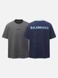 DAXUEN Relaxed-fit crew-neck t-shirt with bold text