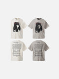 DAXUEN Loose-fit short-sleeved T-shirt with graphic prints