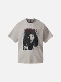 DAXUEN Loose-fit short-sleeved T-shirt with graphic prints