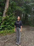 DAXUEN Short-sleeved polo shirt with graphic print — model photo