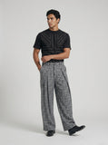 DAXUEN Edgy Metal Eyelet Black T-Shirt | DAXUEN — model photo