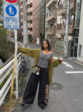 Edgy Striped Cut-Out Tank Top