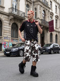 DAXUEN Pinstripe Number 9 Terrace Polo