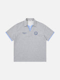 DAXUEN Short-sleeve polo shirt with striped details and embroidery