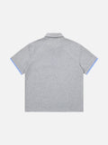 DAXUEN Short-sleeve polo shirt with striped details and embroidery