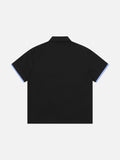 DAXUEN Short-sleeve polo shirt with striped details and embroidery