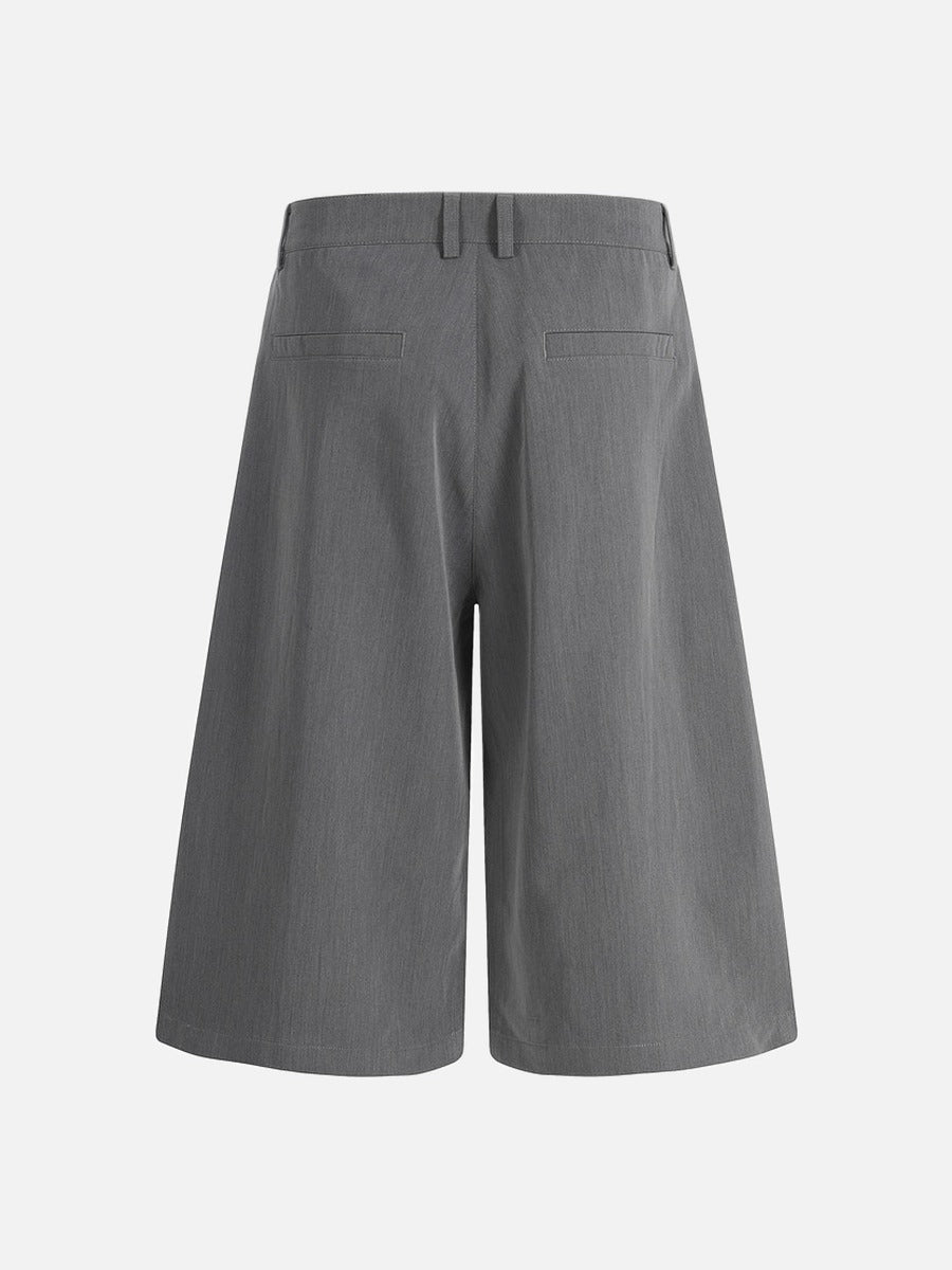 DAXUEN Wide-leg culotte pants in dark grey