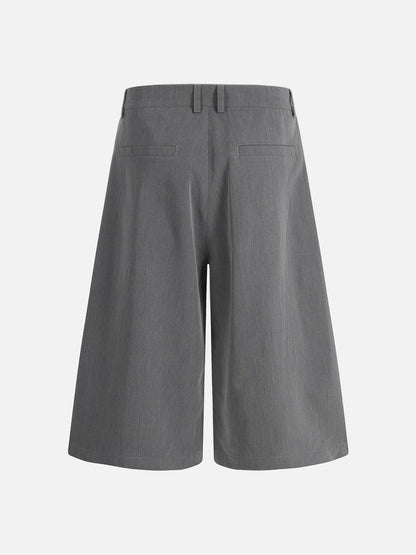 DAXUEN Wide-leg culotte pants in dark grey
