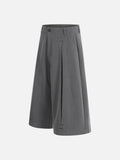 DAXUEN Wide-leg culotte pants in dark grey