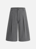 DAXUEN Wide-leg culotte pants in dark grey
