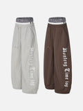 DAXUEN Loose-fitting wide-leg pants with gothic print