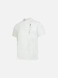 DAXUEN Men's short-sleeved T-shirt with zipper and pocket