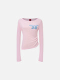 DAXUEN Efficacious slim-fit long sleeve top with graphic