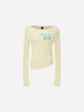 DAXUEN Efficacious slim-fit long sleeve top with graphic