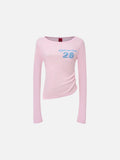 DAXUEN Efficacious slim-fit long sleeve top with graphic