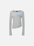 DAXUEN Efficacious slim-fit long sleeve top with graphic