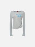 DAXUEN Efficacious slim-fit long sleeve top with graphic