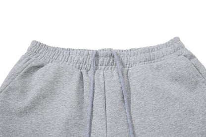 DAXUEN heather grey wide-leg elaborately-script graphic sweatpants