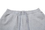 DAXUEN heather grey wide-leg elaborately-script graphic sweatpants