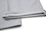 DAXUEN heather grey wide-leg elaborately-script graphic sweatpants