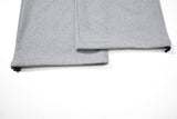 DAXUEN heather grey wide-leg elaborately-script graphic sweatpants