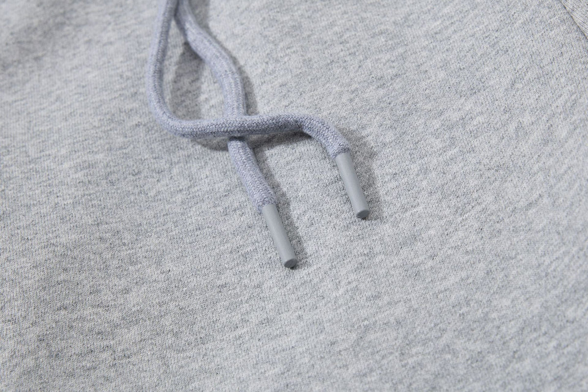 DAXUEN heather grey wide-leg elaborately-script graphic sweatpants