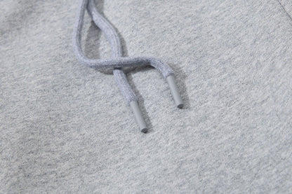 DAXUEN heather grey wide-leg elaborately-script graphic sweatpants