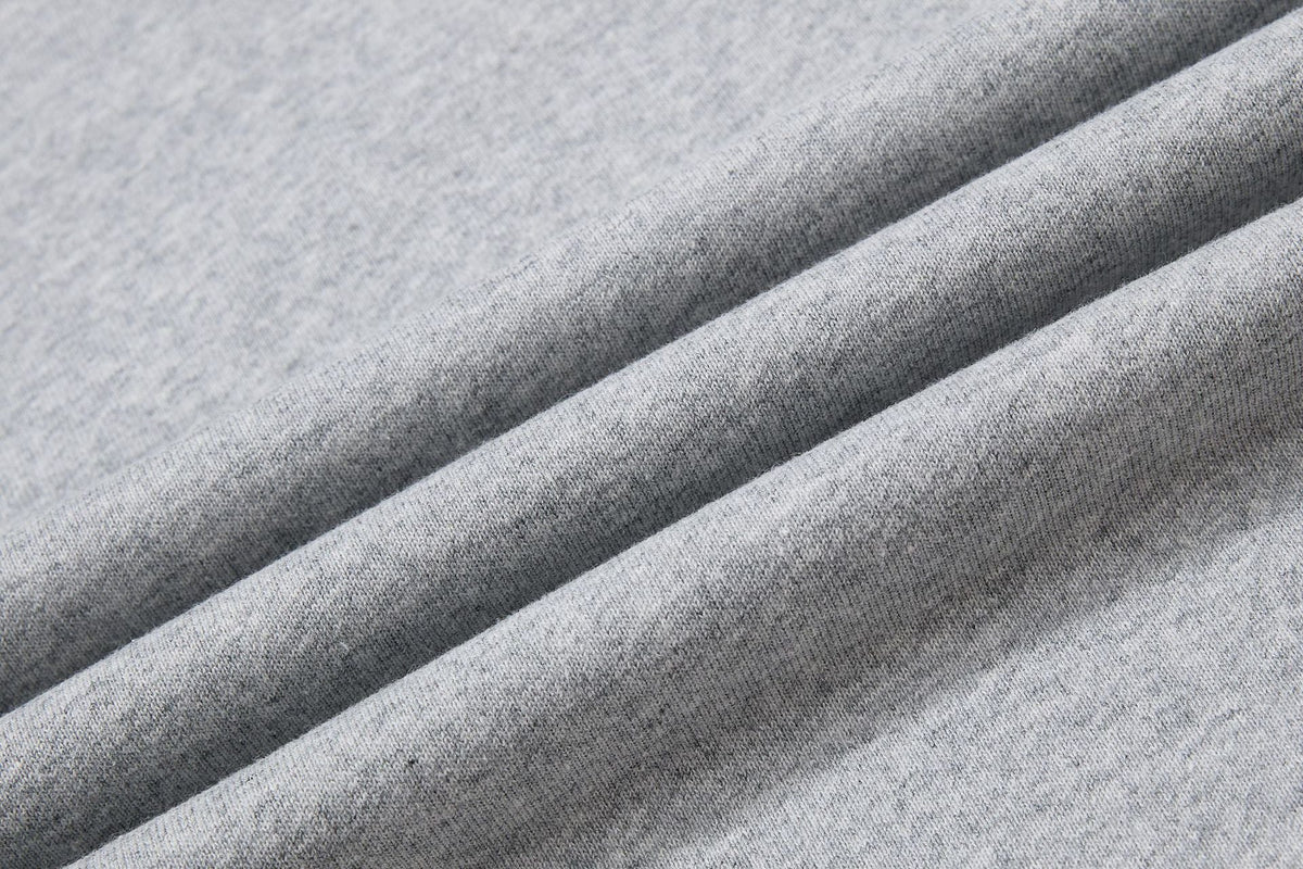 DAXUEN heather grey wide-leg elaborately-script graphic sweatpants
