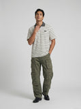 DAXUEN Short-sleeved polo shirt with embroidered graphic — model photo