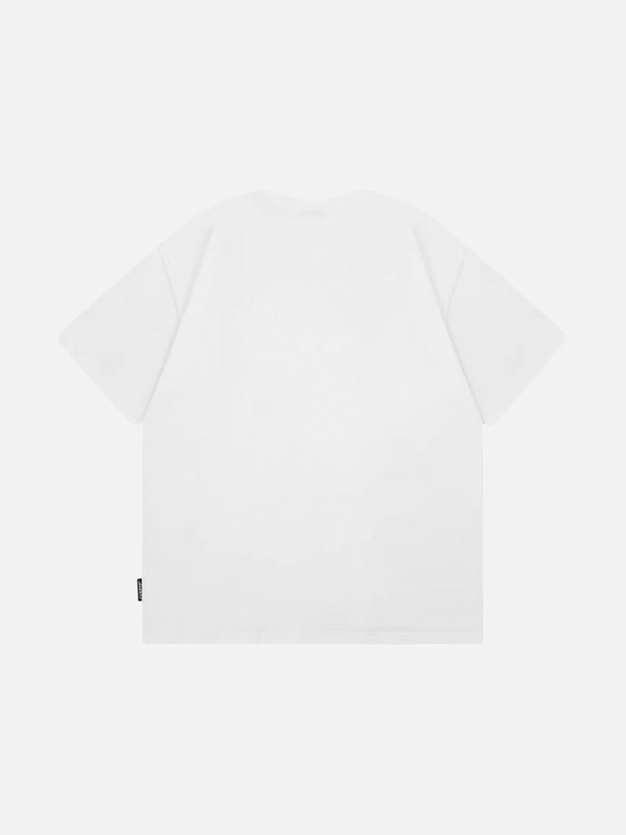 Embroidered apple core short-sleeve T-shirt