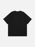 Embroidered apple core short-sleeve T-shirt